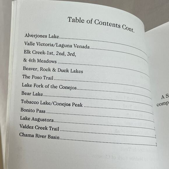 Lakes & Trails of the Conejos Trail Guide South San Juan Wilderness SIGNED Book - Picture 11 of 15